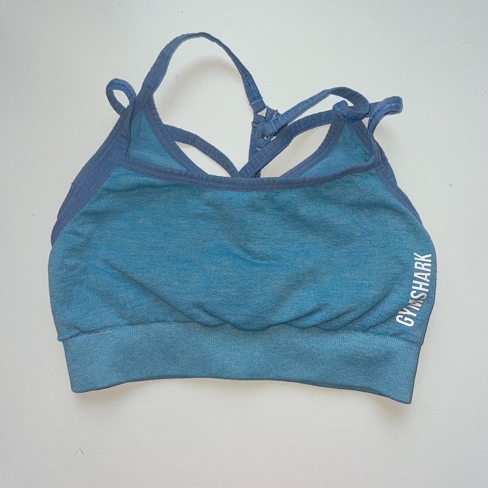 gymshark adapt fleck sports bra light blue